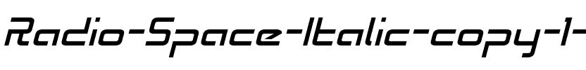 Radio Space Italic Italic.ttf