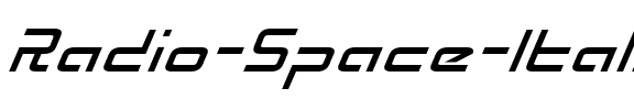 Radio Space Italic Italic.ttf