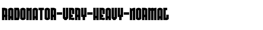 Radonator Very Heavy Normal.ttf