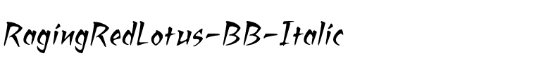 RagingRedLotus BB Italic.ttf