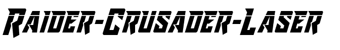 Raider Crusader Laser Regular.ttf