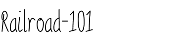 Railroad 101 Regular.ttf