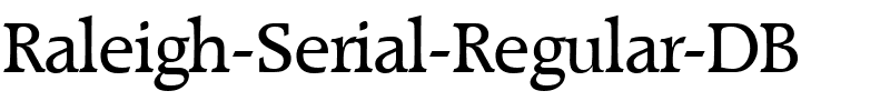 Raleigh-Serial DB Regular.ttf