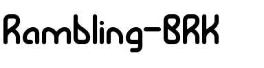 Rambling BRK Normal.ttf