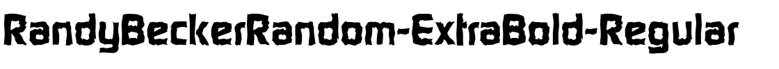 RandyBeckerRandom-ExtraBold Regular.ttf