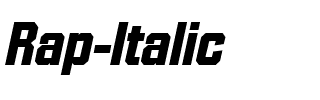 Rap Italic.ttf