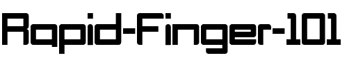 Rapid Finger 101 Regular.ttf