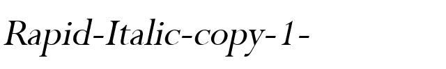 Rapid Italic.ttf