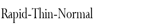 Rapid Thin Normal.ttf