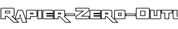 Rapier Zero Outline Regular.ttf