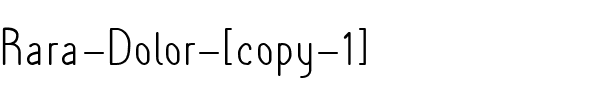 Rara Dolor Regular.ttf