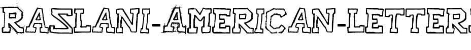Raslani American letters Gras.ttf