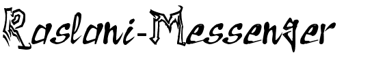 Raslani Messenger Normal.ttf