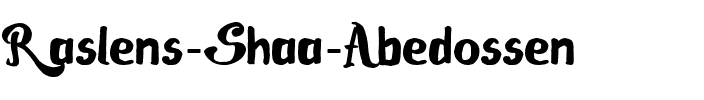 Raslens Shaa Abedossen Normal.ttf