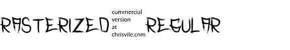 Rasterized Regular.ttf