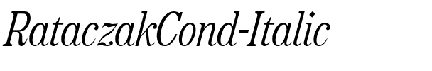 RataczakCond Italic.ttf