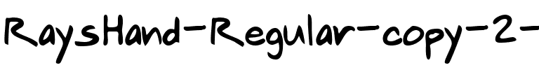 RaysHand Regular.ttf