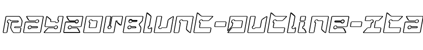 RayzorBlunt Outline Italic Regular.ttf
