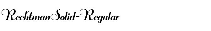 RechtmanSolid Regular.ttf