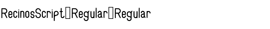 RecinosScript Regular Regular.ttf