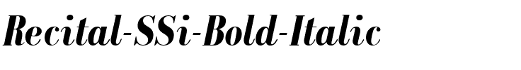 Recital SSi Bold Italic.ttf