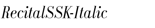 RecitalSSK Italic.ttf