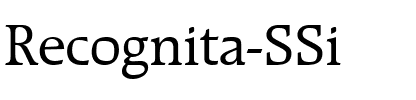 Recognita SSi Regular.ttf