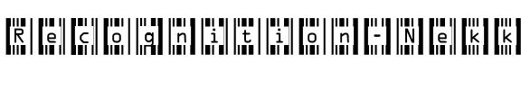 Recognition Nekkid.ttf