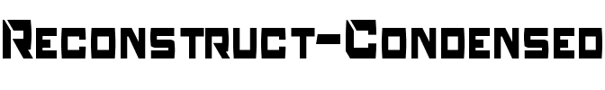 Reconstruct Condensed Regular.ttf