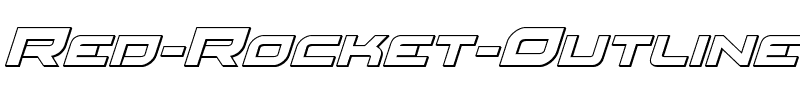 Red Rocket Outline Italic Outline Italic.ttf