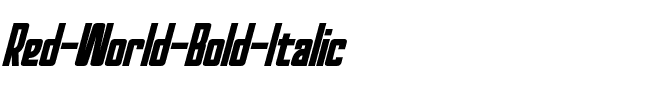 Red World Bold Italic.otf