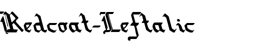 Redcoat Leftalic Italic.ttf