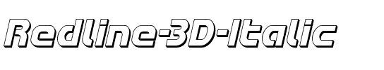 Redline 3D Italic Italic.ttf
