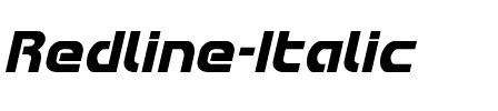 Redline Italic Italic.ttf