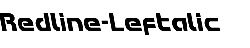 Redline Leftalic Italic.ttf