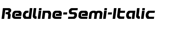 Redline Semi-Italic Semi-Italic.ttf