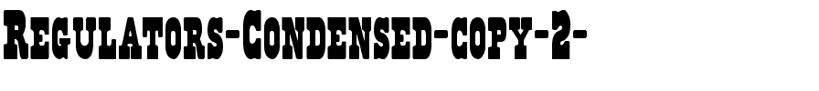 Regulators Condensed Condensed.ttf