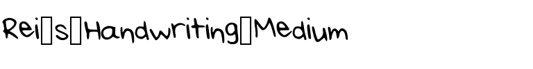 Rei_s_Handwriting_Medium Medium.ttf
