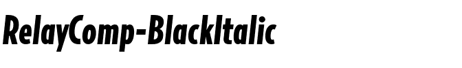 RelayComp-BlackItalic Regular.ttf