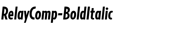 RelayComp-BoldItalic Regular.ttf