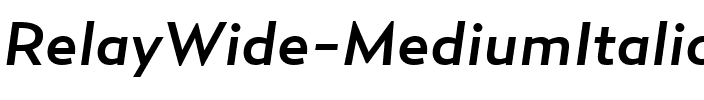 RelayWide-MediumItalic Regular.ttf