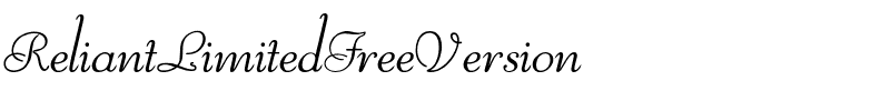 Reliant Limited Free Version Regular.otf