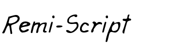 Remi Script.ttf