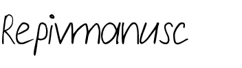 Repivmanusc Normal.ttf