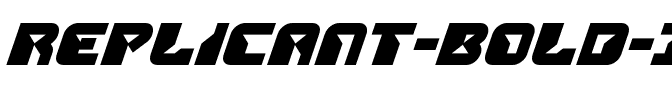 Replicant Bold Italic Bold Italic.ttf