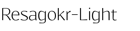 Resagokr Light.otf