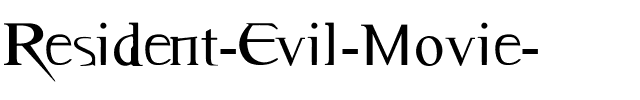 Resident Evil Movie  Normal.ttf
