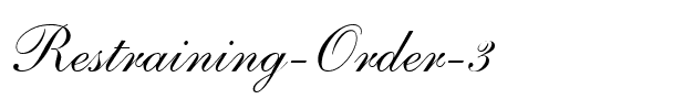 Restraining Order 3 Regular.ttf