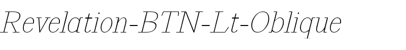 Revelation BTN Lt Oblique.ttf