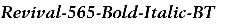 Revival565 BT Bold Italic.ttf